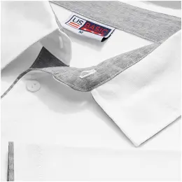 Mens Delta Golf Shirt Collar Close Up